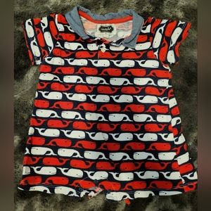 Mud Pie whale romper